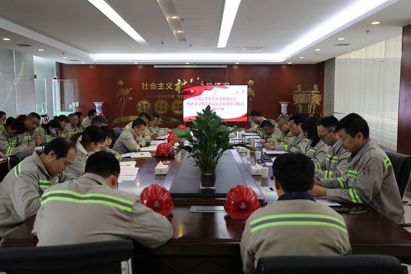 学习百年党史 汲取奋进力量—富平公司传达学习生态水泥公司党史学习教育动员会精神